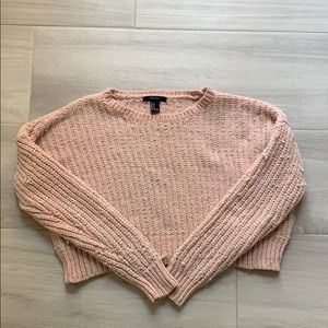 Light pink cropped sweater